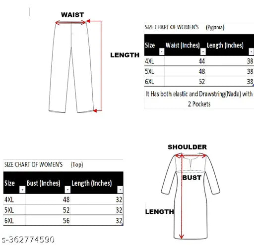 Plus-size women's full sleeve night suit set in cotton blend and hosiery, printed net pattern. Perfect for a comfortable nightwear option