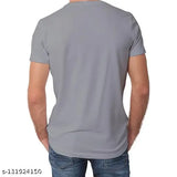 Premium quality cotton blend R-neck t-shirt, printed design, short sleeves, men's fashion wear by Marfi India, India