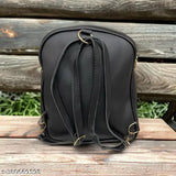 Stylish and trending PU leather 2-in-1 backpack & sling bag set, waterproof and wear-resistant for college or office use, ideal Valentine's Day gift for women and girls