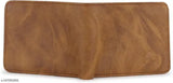Faux leather evening/party tan wallet by Sonrisa Men, features 5 card slots & 3 compartments