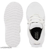 Redburg kids LED light shoes (white) - canvas, comfortable casual shoes for boys and girls with lace-up fastening