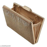 Embellished PU Italian DOM Framed Box Clutch, premium quality bridal purse for wedding, free size (20x4 in)