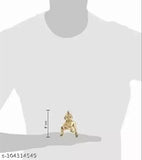 Pure brass Laddu Gopal Krishna Idol, 4cm x 9cm x 4cm from Mathura Vrindavan, India