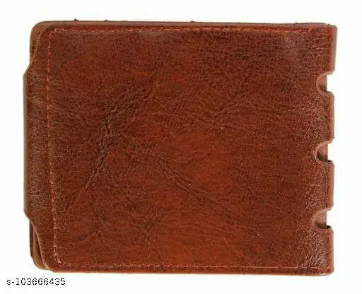 Faux leather casual wallet, Sonrisa Boys style, 2 compartments, solid color, perfect for men's daily use