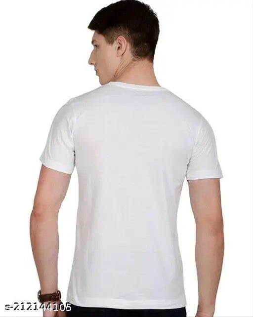 Printed polyester t-shirt by Mrbean, features short sleeves, vibrant design, available in S, M, L, XL (36in/26in, 38in/26in, 40in/27in, 42in/28in), made in India