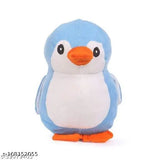 Multicolor plush combo: I love u balloon & penguin, ideal for infants aged 0-2 years