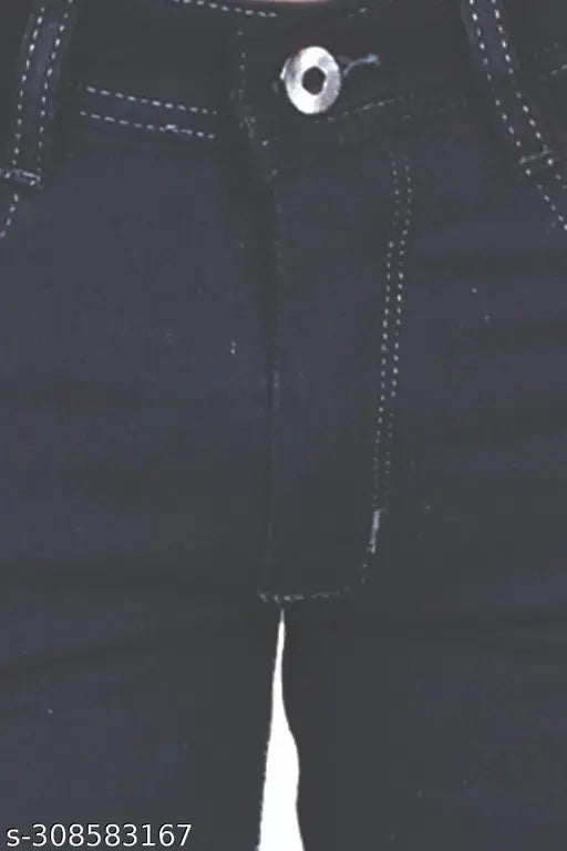 Black cotton blend men's 2DOBY-XL-PLANE pants, dyed/washed style. Made in India." (96 characters)