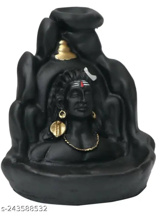 Resin Shiv Decorative Showpiece - Lord Adiyogi Mahadev, 8cmx10cmx7cm from India