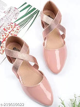 Synthetic pink bellies, slip-on ballerinas by Stylestry for comfortable, stylish wear, Indian origin