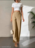 Solid cotton lycra straight formal pant for men, high-quality Indian craftsmanship