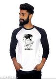 Polycotton Brahman round neck t-shirt, long sleeves, printed design in various sizes