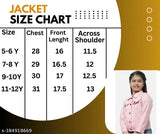 Trendy cotton long sleeve stretchable jacket for kids girl, solid pattern, popular Indian design