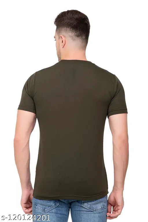 Fancy knit cotton blend marshmallow print men's t-shirt, short sleeves, size M (38in/26in), made in India