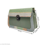 ESMODA Women's PU Orinoco Csb 2 Comp Handbag - Solid net, free size, ideal for various occasions, hand-wipe clean, Indian origin