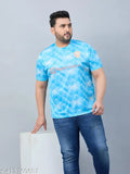 Polyester Austivo men's active wear graphic T-shirt with short sleeves, size XXXL, India origin