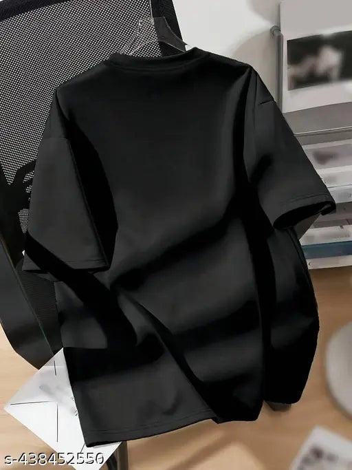 Multicolor oversize loose baggy fit half sleeve T-shirt with printed design, cotton material, cool and stylish for men or women, size: M (Bust Size: 41 in, Length Size: 26 in)