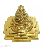 Brass Vastu Shree Yantra, 1.5 x 1.5 inch for home office, pure brass, India origin