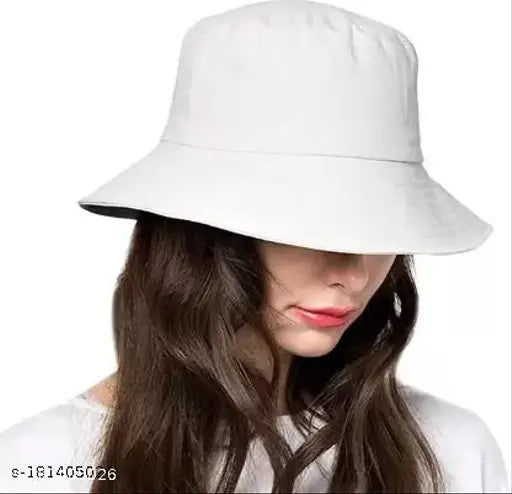Stylish cotton bucket hat for formal, casual, and beach wear - unisex design from India