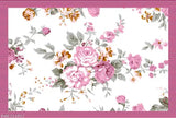 White floral double king size 100% cotton bedsheet with 2 designer pillow covers, premium quality for all-season use