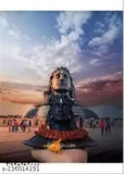 Adiyogi 6.5-inch x 5-inch Plastic Fiber Statue, Indian spiritual figurine for home or office decor