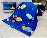 Soft Glace Cotton Kids Comforter, single size, cartoon print design. Machine washable, all-season use