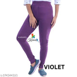 Cotton blend, KARARO women's plain jeggings pack of 4 - trendy, lightweight, comfortable jeans for you. OE fabric recycled from hosiery cotton waste, medium quality, low price segment. Sizes: 26, 28, 30, 32, 34, Free Size. Made in India