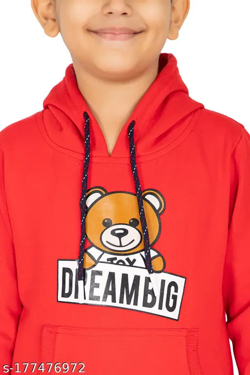 Woolen printed sweatshirt set for trendy boys, warm and cozy winter wear for 4-12 years