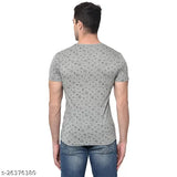 Black cotton blend Vimal Jonney quirky v-neck t-shirts pack 3, patriotic Indian design on lightweight durable fabric