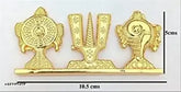 Metal Balaji idol figurine, 11cm x 5cm, ornate Indian artwork for special occasions