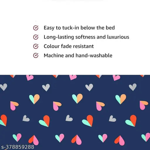 White Glace CottonBlend Double Bedsheet, 180TC, romantic design, 2 pillow covers included for superior comfort