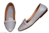 Stylish synthetic bellie flats for indoor use, good luck trading - solid color ballerinas in various sizes (IND-3, IND-4, IND-5, IND-6, IND-7, IND-8) from India