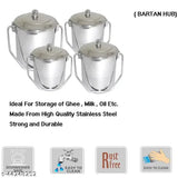 Stainless steel Wonderful Jars & Containers - Airtight kitchen utility set of 4 for modern home use