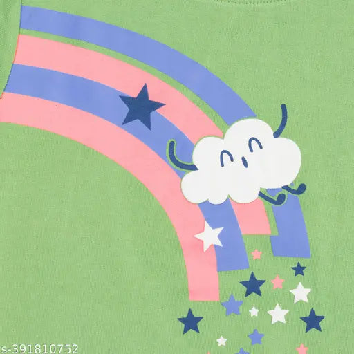 Cotton blend solid color girls sweatshirt by Baby's Pride, ideal for winter and casual wear (2-3, 3-4, 4-5 years)