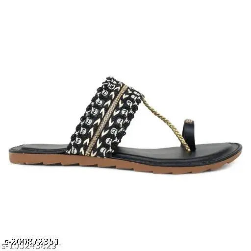 Nubuck flat sandal for women and girls, stylish design in multiple sizes, easy clean slip-on shoes from India