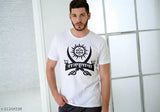 Rajputana Logo printed cotton blend matty t-shirt, XL size for stylish summer outfits, made in India
