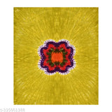 Jaipuri handmade tie & dye king size cotton bedsheet with 2 stitched pillow covers, vibrant botanical pattern on soft premium cotton, ideal for adult summer use