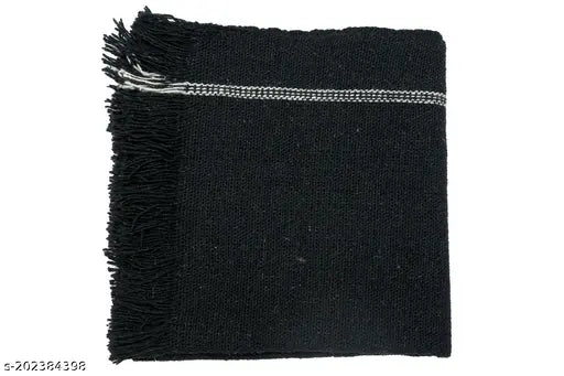 Handmade wool Gongadi fabric, solid net, free size (120in x 50in), Indian craft