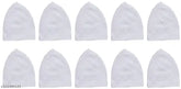 White FAF eTRADERS Turkish stylish cotton cap set for men, 10-piece family pack