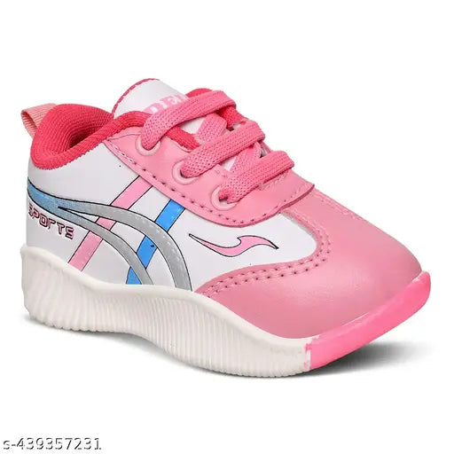 Blue synthetic casual shoes with mesh applique, colorblocked design, lace-up fastening - ideal for unisex kids ages 21 months to 4 years