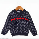 Avelly Offer kids' acrylic sweater, full sleeves in solid color, India-made