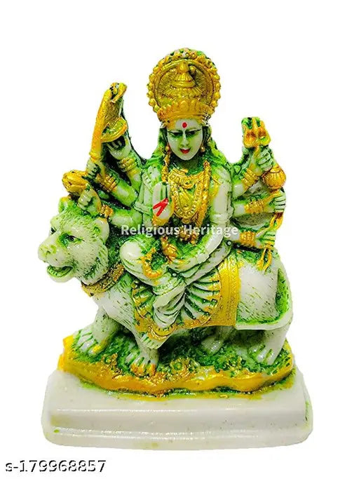 47-inch, 210g poly resin Durga Maa idol from India