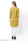Woolen three-quarter sleeve kurti for women winter wear, solid pattern, M-XL sizes, made in India