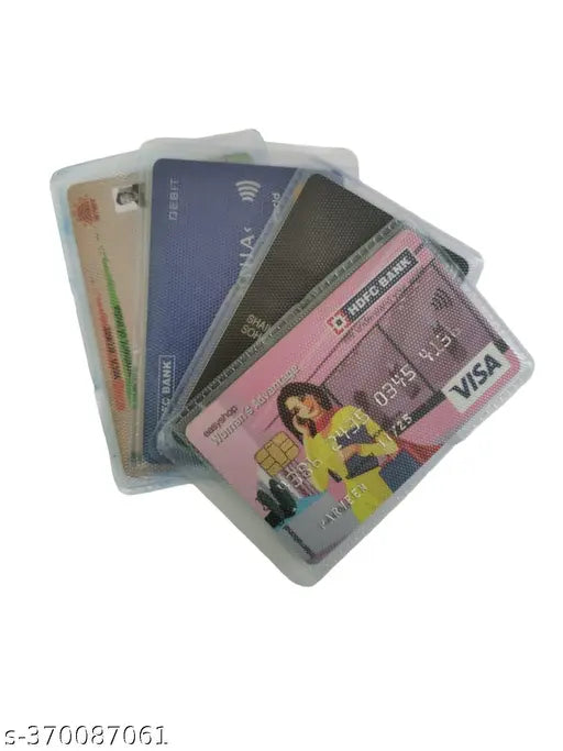 Solid plastic card holder cover (40p), shields debit/credit cards from dust and moisture. Made in India