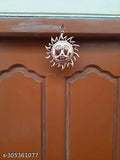 Brass Lord Sun Idol Surya Murti Statue, decorative showpiece for wall décor (6 inch)