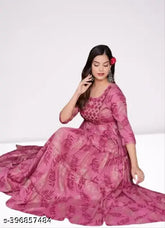 Rayon, three-quarter sleeve printed kurti for women - top trending comfortable Indian fashion