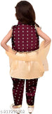 Silk festival dress for girl with aari work and checked dupatta, semi-stitched and available in multiple sizes (1-14 years)