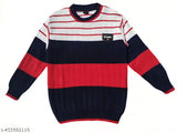 Wool colorblocked sweater for boys, 3-4 years & 4-5 years, elegantly made in India