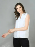 Rayon sleeveless casual top, 100% skin-friendly for office wear or daily basis, size S-6XL, made in India