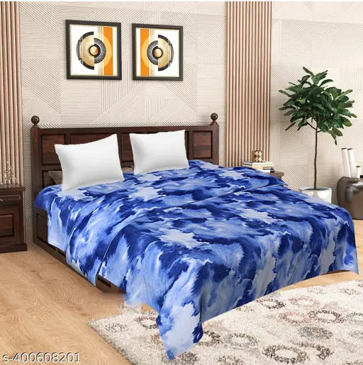 White 3D print net polyester Swikon Star Double Bed AC Blanket, free size (90x86in), India