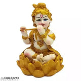 Polyresin Krishna Idol, 13CM Murliwala for Home Decor or Car Dashboard